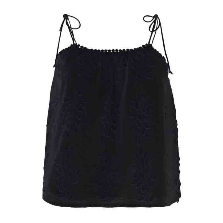 top blomst broderi