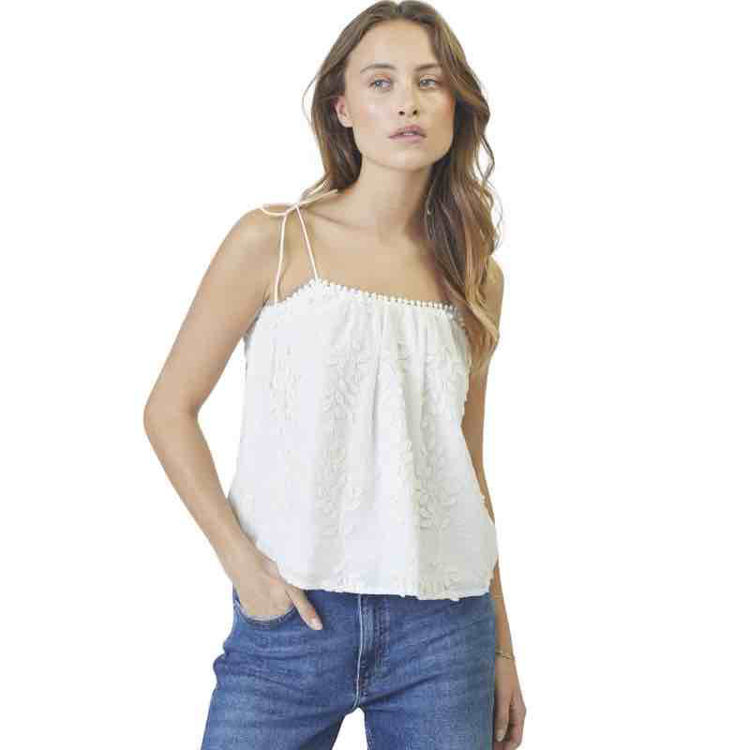 top blomst broderi