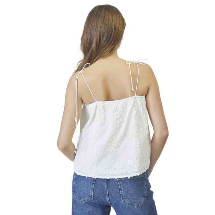 top blomst broderi