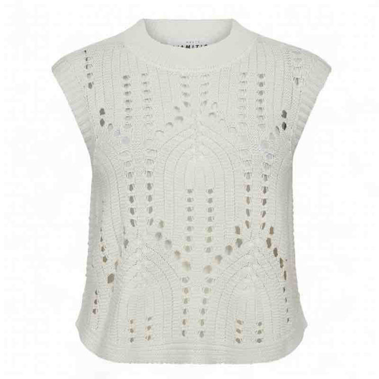point knit vest