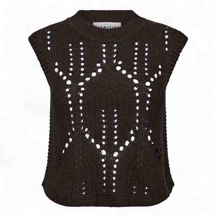 point knit vest
