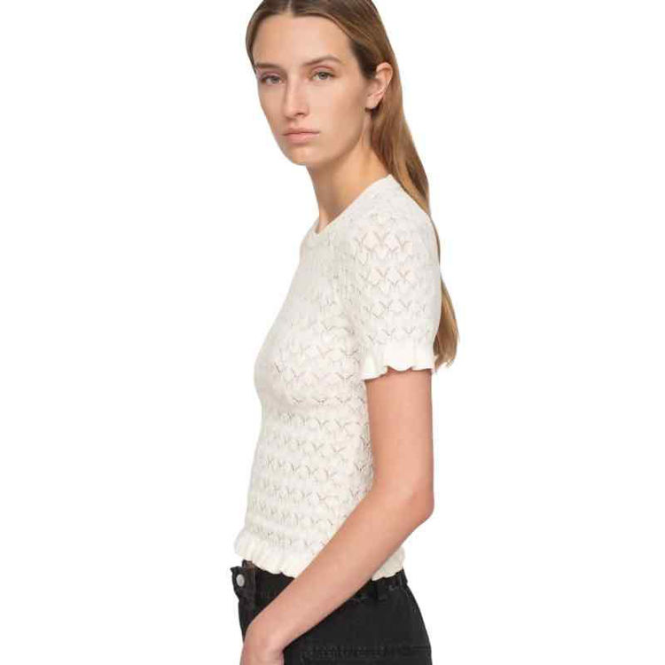 Fine gauge knit tee