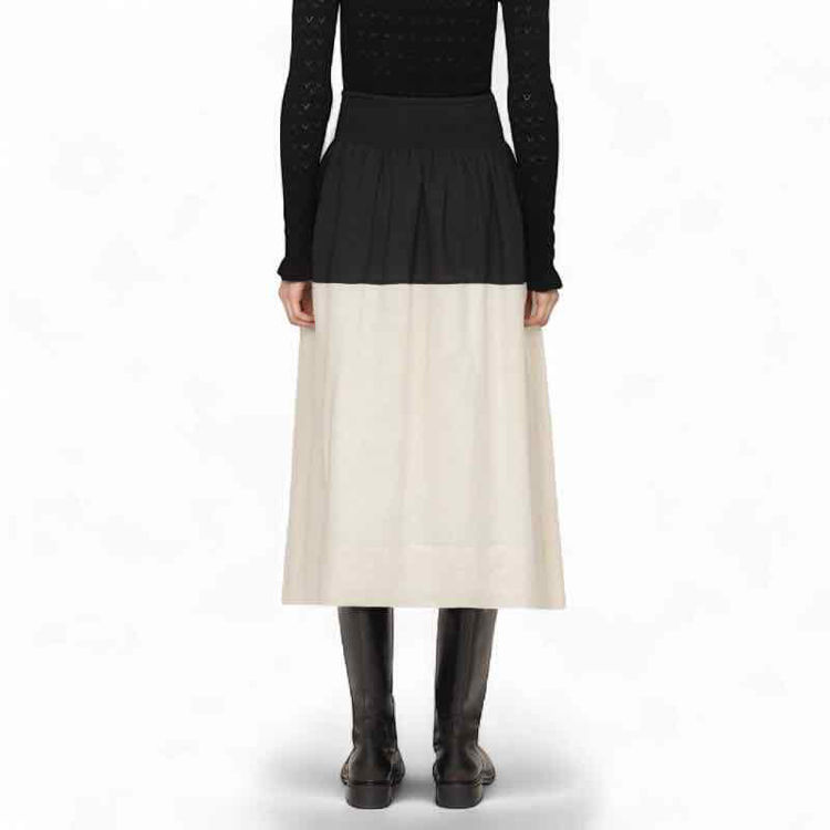 Nicola ramie midi skirt