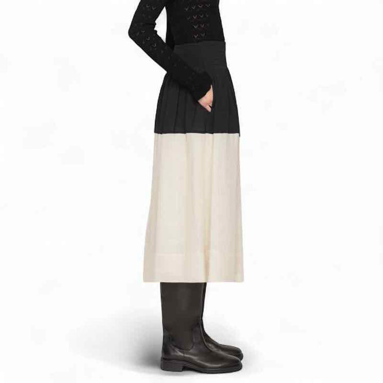 Nicola ramie midi skirt