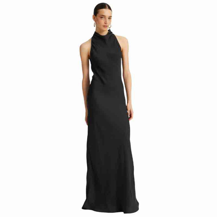 satin maxi dress