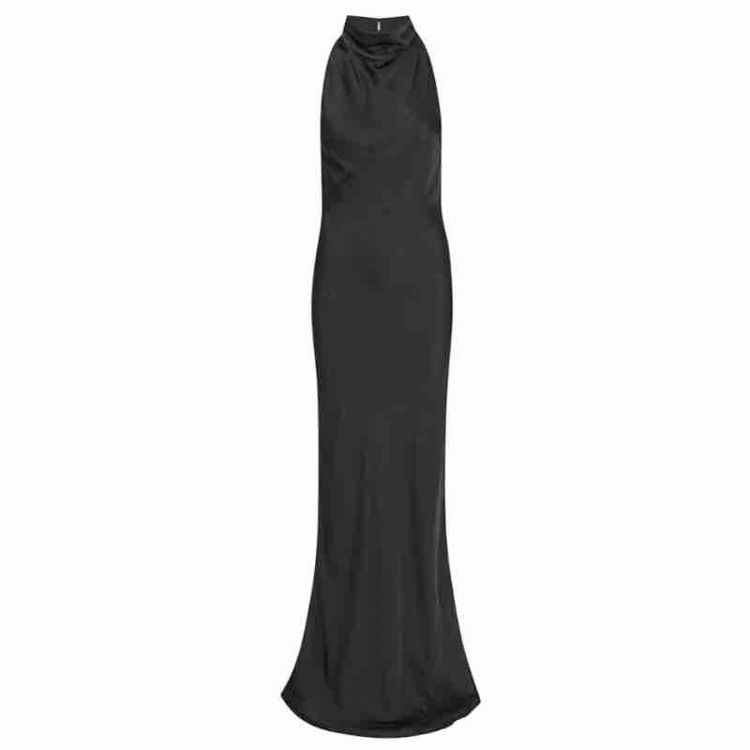 satin maxi dress