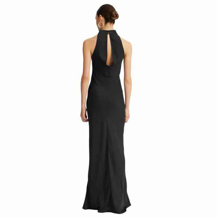 satin maxi dress
