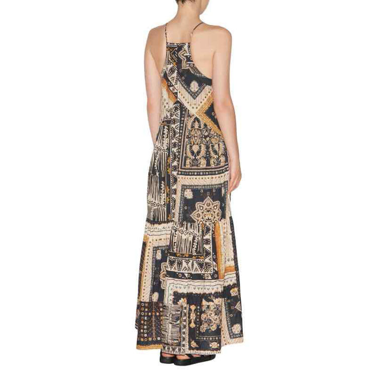printet slip dress