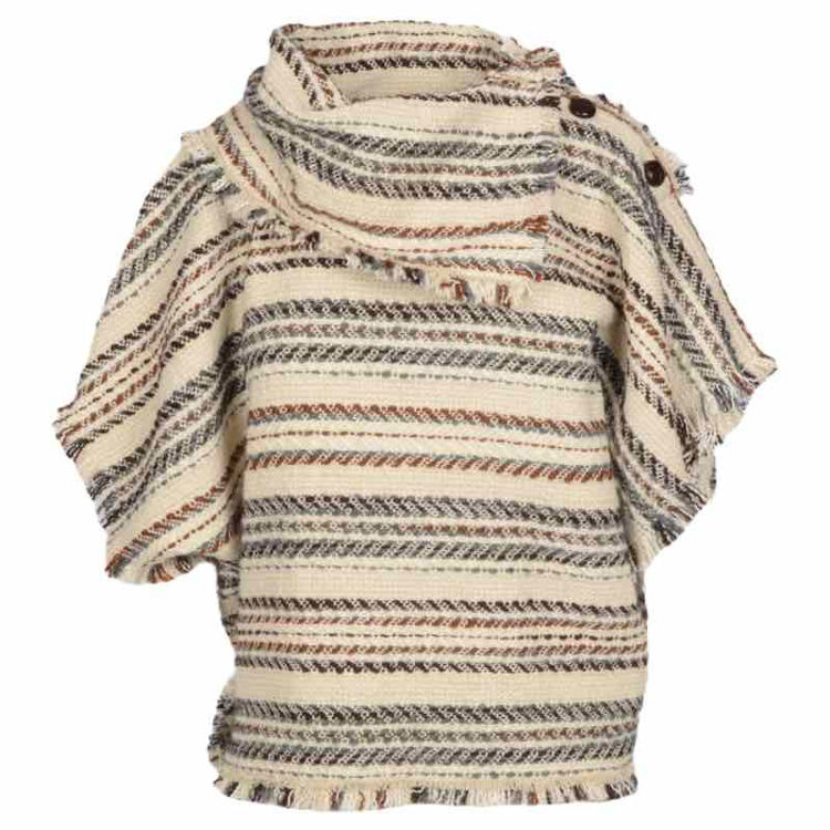 poncho boucle