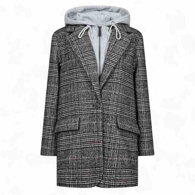 ternet blazer med hoodie
