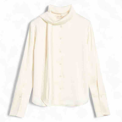 silke skjorte med bånd