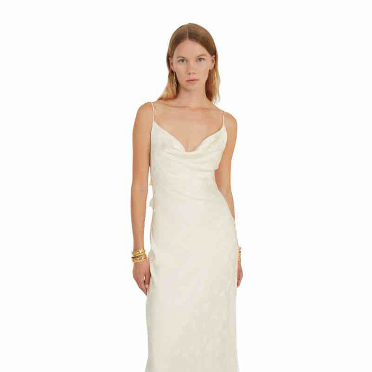 satin midi dress flower