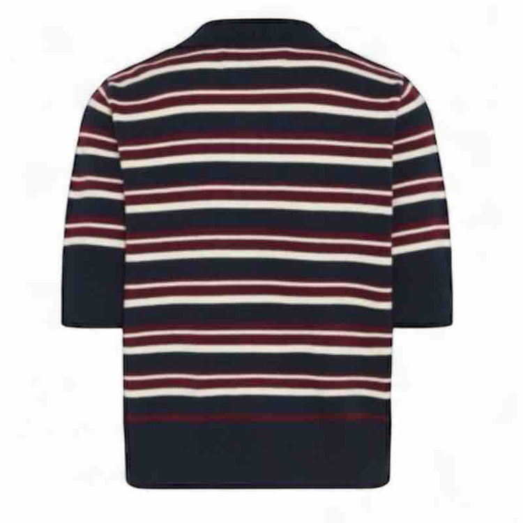 knit strib polo