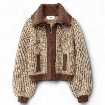 strik cardigan zip