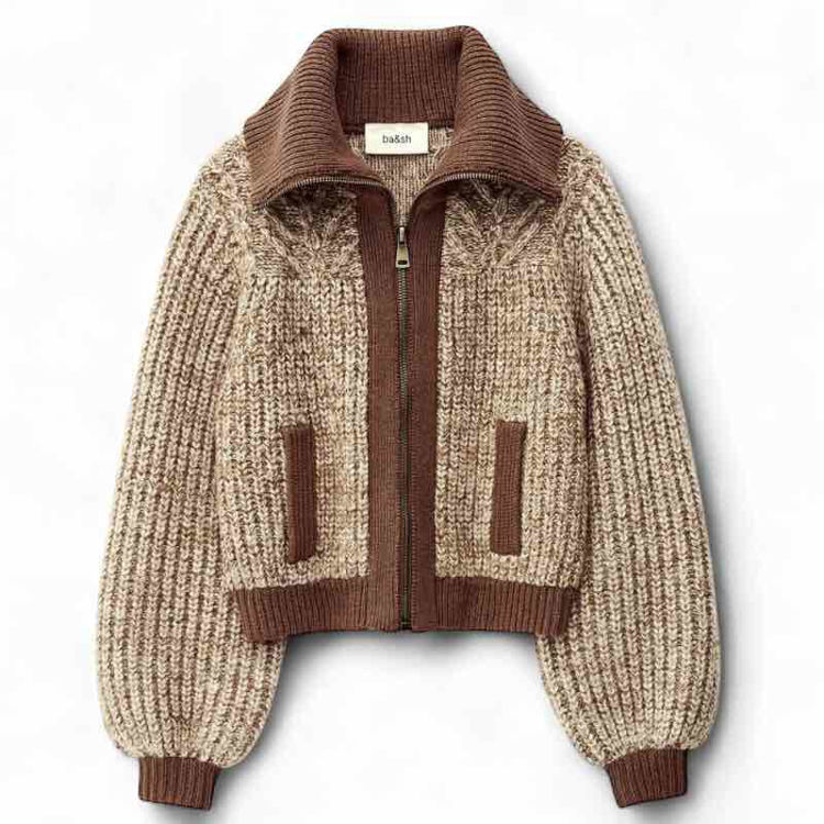strik cardigan zip