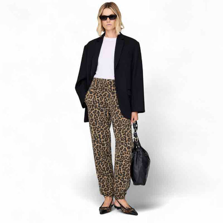 Leopard sweat pants