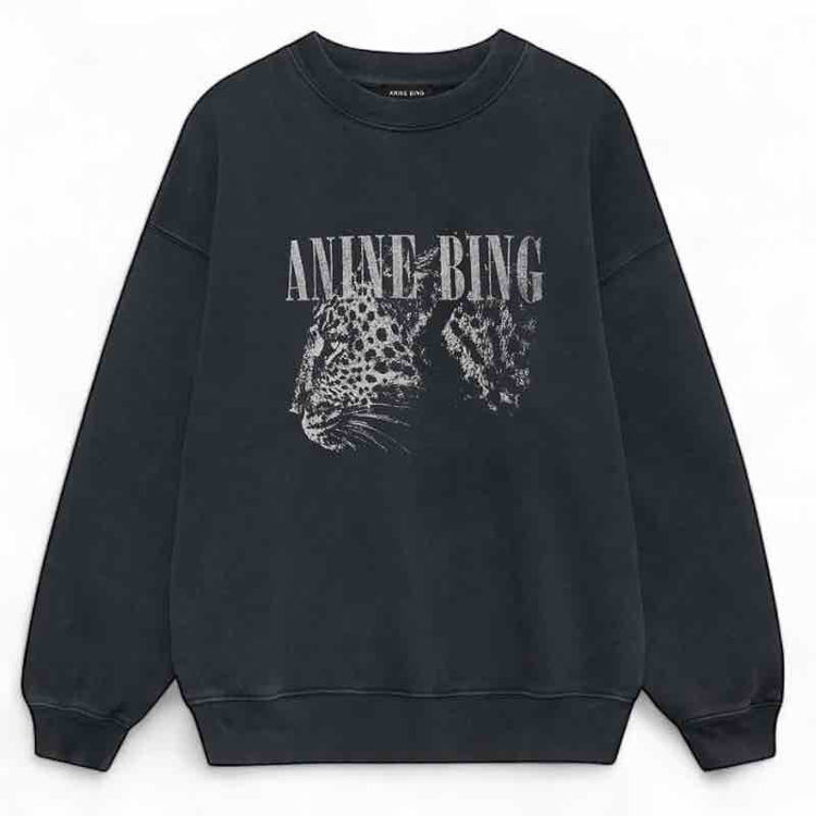 Washed Black leo sweatshirt