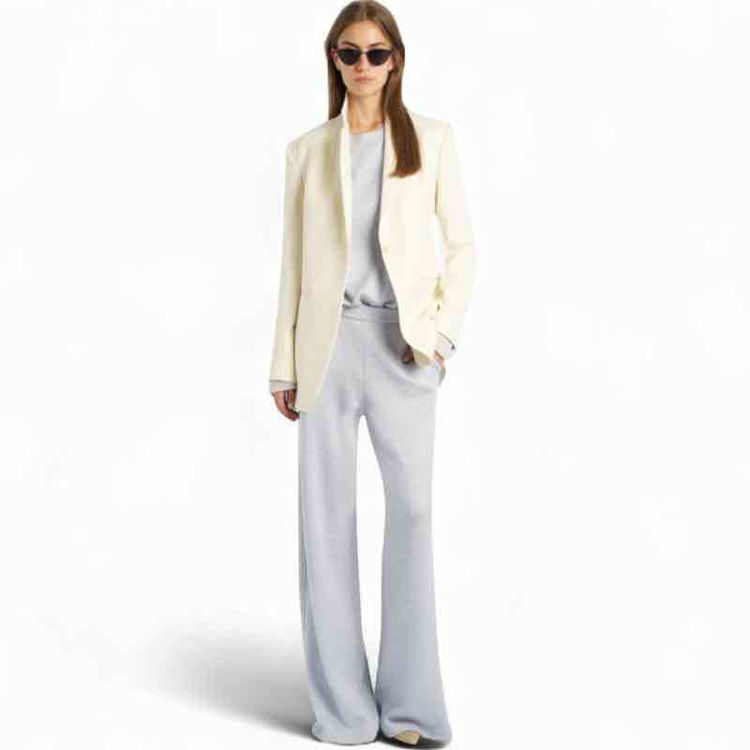 wide leg viscose trousers