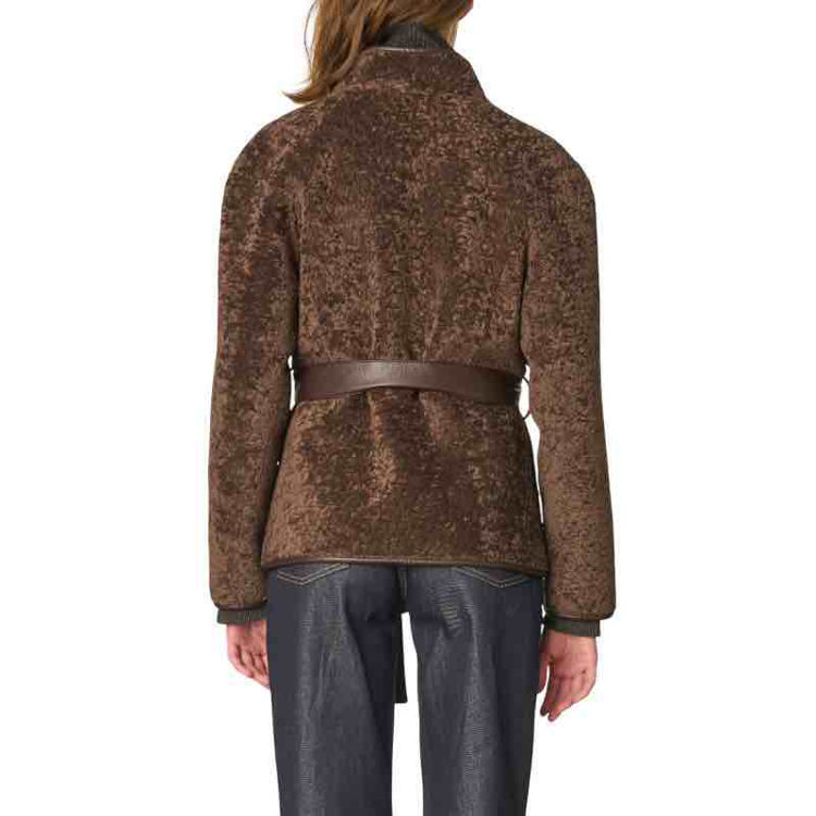 Reversible faux fur jacket