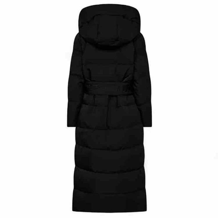 dunjakke lang med krave