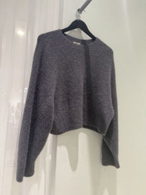 strik mohair lang ærmet