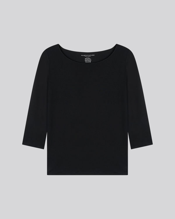 tshirt med 3/4 ærme